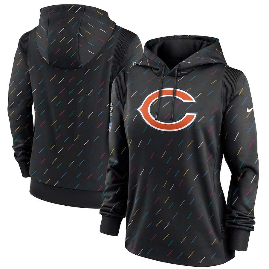 Women's Chicago Bears Nike Anthracite 2021 NFL Crucial Catch Therma Pullover Hoodie,We sell and wholesale Women's Chicago Bears Nike Anthracite 2021 NFL Crucial Catch Therma Pullover Hoodie on line form chian!